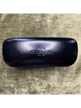Coach New York Black Eyeglass Hard Case ONLY Clamshell Sunglasses 6.5” x 2.5”